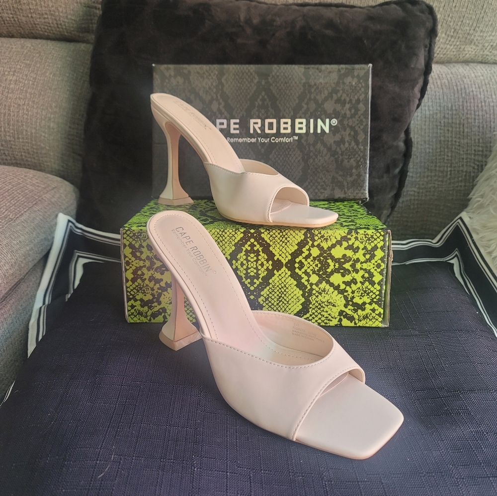 Cape Robbin Blush Open-Toe Heels
